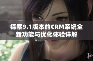 探索9.1版本的CRM系统全新功能与优化体验详解