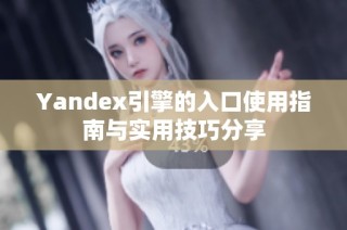 Yandex引擎的入口使用指南与实用技巧分享