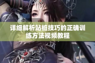 详细解析站桩技巧的正确训练方法视频教程