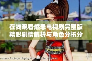 在线观看燃罪电视剧完整版精彩剧情解析与角色分析分享