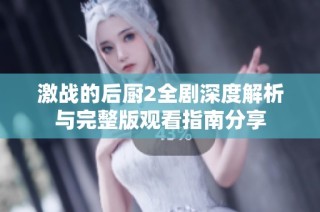 激战的后厨2全剧深度解析与完整版观看指南分享