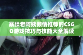 暴躁老阿姨倾情推荐的CSGO游戏技巧与技能大全解读