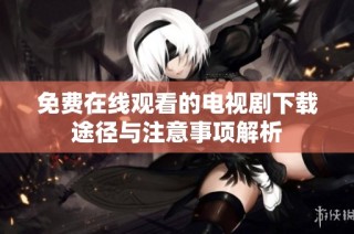 免费在线观看的电视剧下载途径与注意事项解析