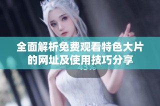 全面解析免费观看特色大片的网址及使用技巧分享