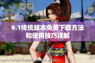 9.1传统版本免费下载方法和使用技巧详解