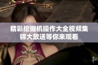 精彩挖掘机操作大全视频集锦大放送等你来观看