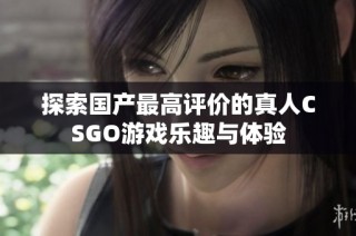 探索国产最高评价的真人CSGO游戏乐趣与体验