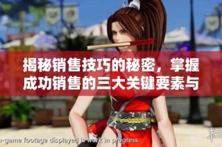 揭秘销售技巧的秘密，掌握成功销售的三大关键要素与策略