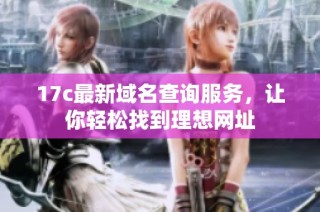 17c最新域名查询服务，让你轻松找到理想网址