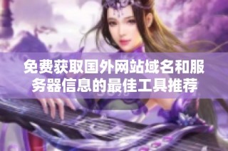 免费获取国外网站域名和服务器信息的最佳工具推荐