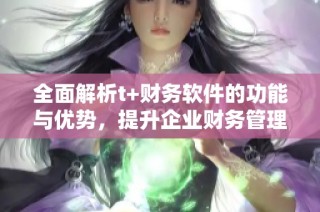 全面解析t+财务软件的功能与优势，提升企业财务管理效率