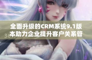 全面升级的CRM系统9.1版本助力企业提升客户关系管理效率