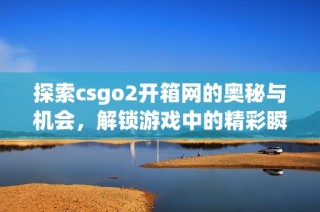 探索csgo2开箱网的奥秘与机会，解锁游戏中的精彩瞬间