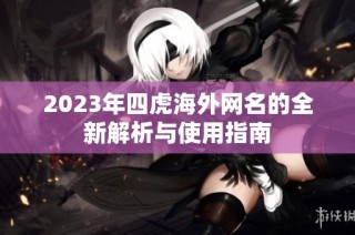 2023年四虎海外网名的全新解析与使用指南