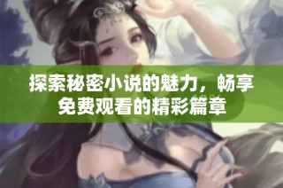 探索秘密小说的魅力，畅享免费观看的精彩篇章