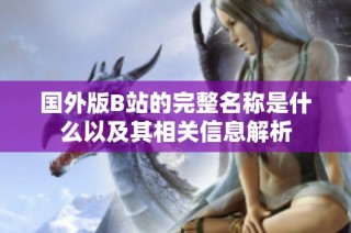 国外版B站的完整名称是什么以及其相关信息解析