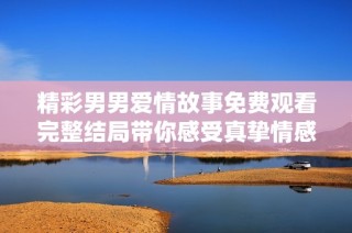 精彩男男爱情故事免费观看完整结局带你感受真挚情感