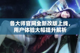 鲁大师官网全新改版上线，用户体验大幅提升解析
