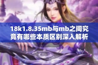 18k1.8.35mb与mb之间究竟有哪些本质区别深入解析