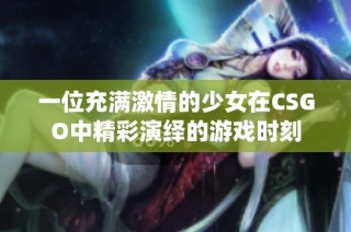一位充满激情的少女在CSGO中精彩演绎的游戏时刻