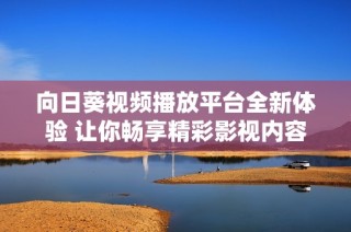 向日葵视频播放平台全新体验 让你畅享精彩影视内容