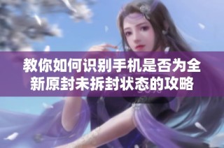 教你如何识别手机是否为全新原封未拆封状态的攻略