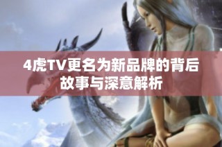 4虎TV更名为新品牌的背后故事与深意解析