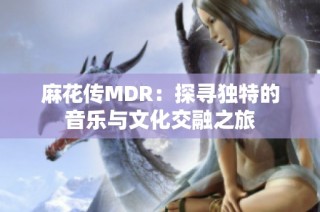 麻花传MDR：探寻独特的音乐与文化交融之旅