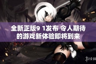 全新正版9 1发布 令人期待的游戏新体验即将到来