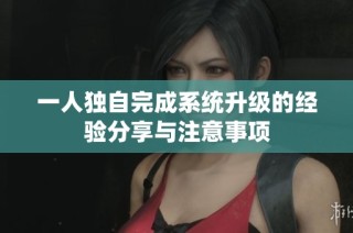 一人独自完成系统升级的经验分享与注意事项