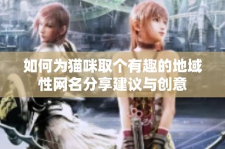 如何为猫咪取个有趣的地域性网名分享建议与创意