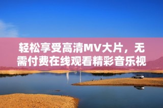 轻松享受高清MV大片，无需付费在线观看精彩音乐视频