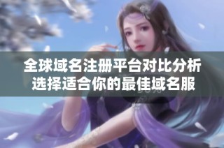 全球域名注册平台对比分析 选择适合你的最佳域名服务商