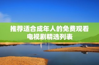 推荐适合成年人的免费观看电视剧精选列表