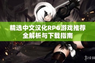 精选中文汉化RPG游戏推荐全解析与下载指南