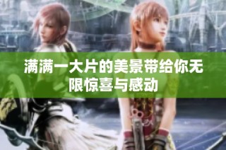 满满一大片的美景带给你无限惊喜与感动