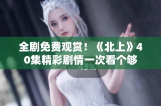 全剧免费观赏！《北上》40集精彩剧情一次看个够