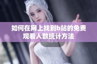 如何在网上找到b站的免费观看人数统计方法