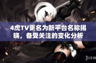 4虎TV更名为新平台名称揭晓，备受关注的变化分析