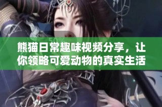 熊猫日常趣味视频分享，让你领略可爱动物的真实生活瞬间