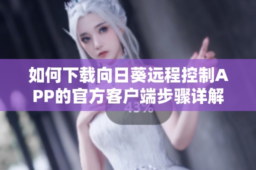 如何下载向日葵远程控制APP的官方客户端步骤详解
