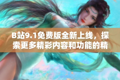 B站9.1免费版全新上线，探索更多精彩内容和功能的精彩体验
