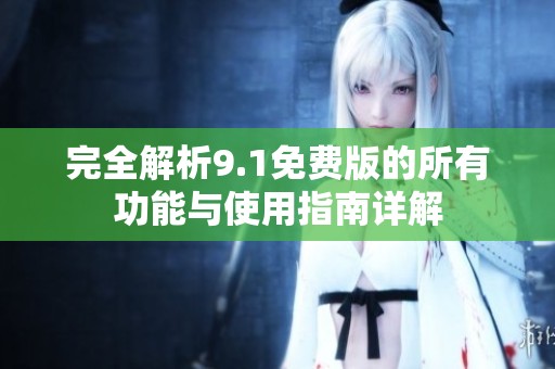 完全解析9.1免费版的所有功能与使用指南详解