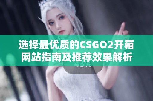 选择最优质的CSGO2开箱网站指南及推荐效果解析