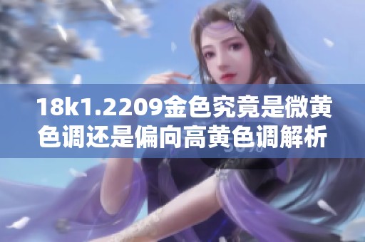 18k1.2209金色究竟是微黄色调还是偏向高黄色调解析