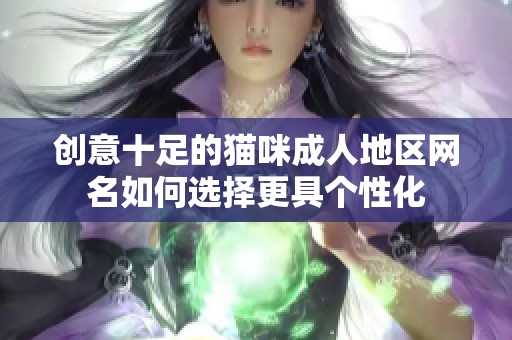 创意十足的猫咪成人地区网名如何选择更具个性化