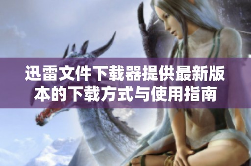 迅雷文件下载器提供最新版本的下载方式与使用指南