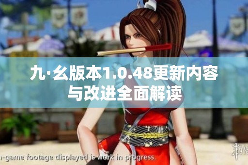 九·幺版本1.0.48更新内容与改进全面解读