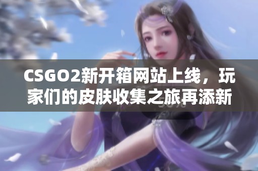 CSGO2新开箱网站上线，玩家们的皮肤收集之旅再添新选择