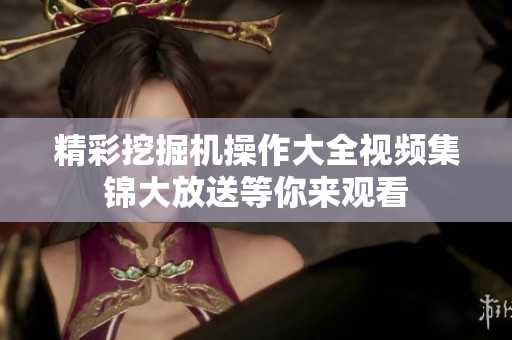 精彩挖掘机操作大全视频集锦大放送等你来观看